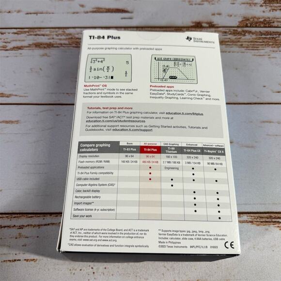 🌟 Conquer Math with Texas Instruments TI-84 Plus Graphing Calculator in Black🌟 - Picture 2 of 2